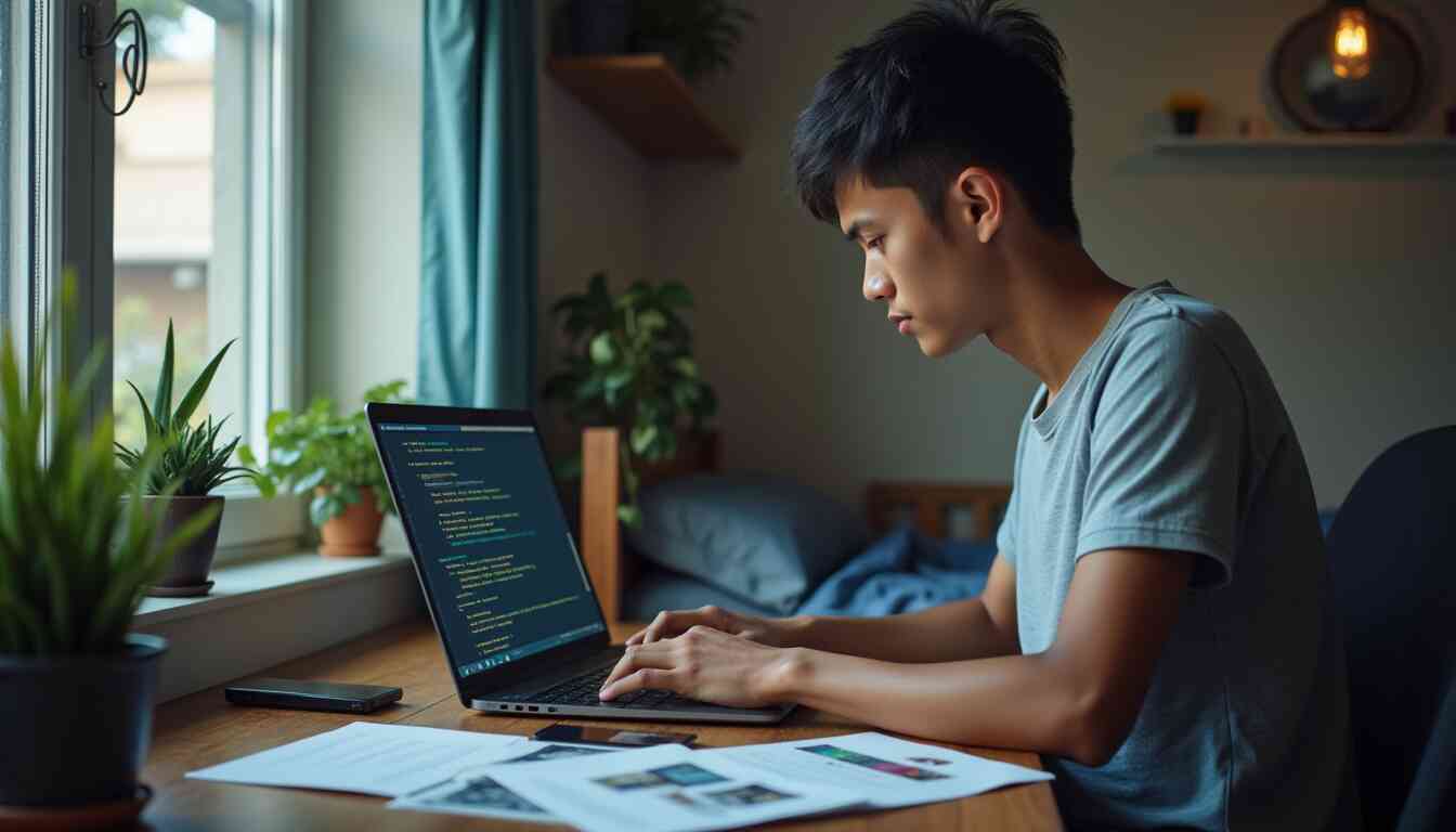 Driven Individual Empowering Their Future by Mastering Coding Skills for Job Applications