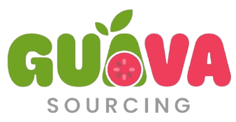 Logo of Guava Sourcing, a brand partnered with Eunika Agency—a web development company and digital marketing agency specializing in UX web design, SEO optimization, and performance-driven online growth.