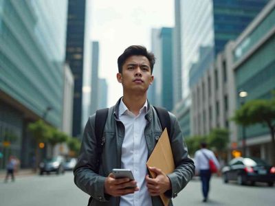 An empowered professional confidently preparing for job applications